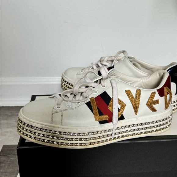 Gucci Ace crystal sneakers - Picture 5 of 7